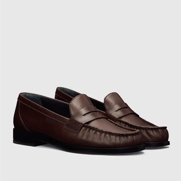 Ani Ruched Loafer Espresso Leather Size 11 - Picture 4 of 11